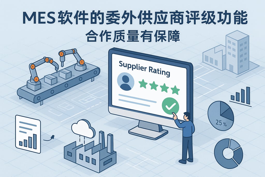 MES 软件的委外供应商评级功能，合作质量有保障